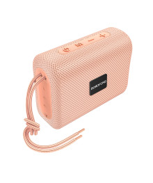 Колонка портативная с BLUETOOTH  BOROFONE BR18 Розовый, 5W, 500mAh, 100х78х40 мм