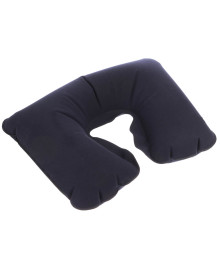 Подушка надувная дорожная BY SPORT, 38x25см, ПВХ, черная