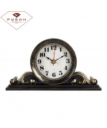 Часы настольные СН 2514 - 001 26х14 см, корпус черный с золотом "Классика" (10)стоку. Большой каталог будильников оптом со склада в Новосибирске. Будильники оптом по низкой цене.