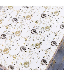 Клеенка GRACE силикон-прозрачная с рис. 0,6х20м  0,65 мм Laser LS-8006C1