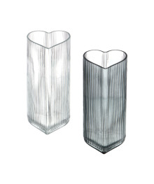 Ваза 19х8,4 см "Сердце", стекло