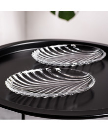 Набор тарелок стекл из 6 шт 20.,5х14,5 см DT1136GCL SANTA (6/1) Иран