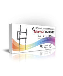 Кронштейн SELENGA ТМ-161T чёрный  для ТВ наклонный 32"-55", до 35кг, мет