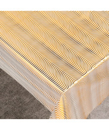 Клеенка Grace Лейс LH-0638A металлик матовая ажурная золотая печать 380г/м2 1,37х20м (+-3см)