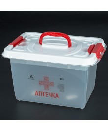 Контейнер д/хранения  10 л с вкладышем Аптека (359*242*211) 42973ке. Контейнеры оптом с доставкой по Дальнему Востоку. Большой каталог коробок оптом по низкой цене.