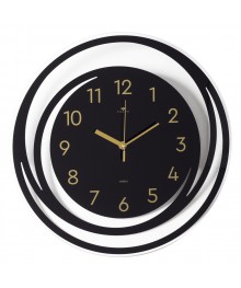 Часы настенные СН 4041 - 014G прозрачные d-39 см, открытая стрелка "Спираль 2" (5)