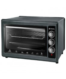 Духовка электрическая DELTA D-0124 черн (37л, 1300 Вт, гриль, таймер, термост, противень, Турция)плитки оптом с доставкой в Новосибирске. Большой каталог лектропечек, духовок оптом по низкой цене.