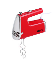 Миксер LEBEN 269-061, 200 Вт, 5 скоростей, бордо