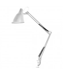 Светильник настол.Camelion KD-335 белый с метал. струбциной 230V/40W, Е27том со склада в Новосибирске. Большой каталог настольных светильниковCamelion оптом по низкой цене.