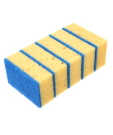 губка д/посуды набор 5 шт VETTA , 10,7x6,5x3,5 см, коралл
