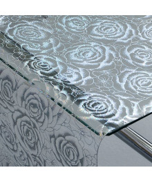 Клеенка GRACE силикон-прозрачная с рис. 1х20 м 0,65 мм Laser LS-4834B-100