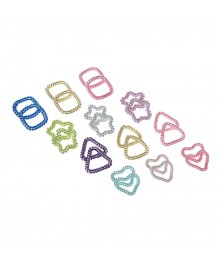 Резинки для волос н-р 2шт BERIOTTI спиральки фигур., d3-4см, пластик, 4 диз 322-258Заколки оптом с доставкой по Росии. Резинки для волос оптом - купить заколки оптом