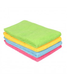 Тряпка для пола из микрофибры махровая, 50х70см, 220г/кв.м, 4 цветаВостоку. Тряпка для пола оптом по низкой цене. Рыжий кот для уборки оптом со склада в Новосибриске.