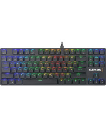 Клавиатура DEFENDER Cleikos GK-135 RU,RGB,чер,BT+2.4G,корич.св,87