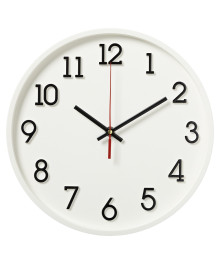 Часы настенные СН 2831 - 003 круг d=28см, открытая стрелка, корпус белый, "Классика" (10)