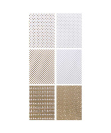 Бумага подарочная, 70x100 см, 70 г, односторонняя, 6 диз.