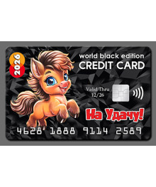 Магнит  2026 Символ Года "Кредитка Год Лошади 6"