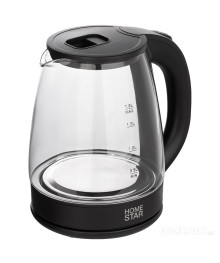 Чайник Homestar HS-1099 (1,8 л), стекло, пластик, черный