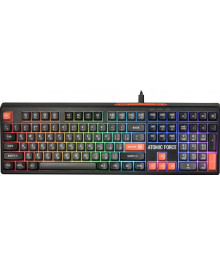 Клавиатура DEFENDER Atomic Force GK-005 RU, черн/сер 108кн+FN,радуж 1,5м DEFENDER