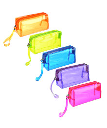 Косметичка прозрачная ЮL, ПВХ, 17х9х5,5см, 4-6 цветов