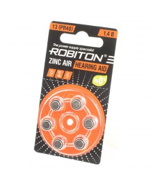 Бат ZA 13 ROBITON HEARING AID R-ZA13-BL6 13 PR48 DA13 V13A  (для слух аппар,BL-6, 1.4V,уп. 60шт)