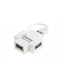 USB - Xaб SmartBuy 4 порта (SBHA-6900-W) белыйдаптер с доставкой по Дальнему Востоку. Большой каталог USB разветвителей со склада в Новосибирске.