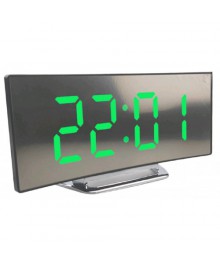 часы настольные VST-888/4 (ярко-зеленый) зеркальные+дата+температурастоку. Большой каталог будильников оптом со склада в Новосибирске. Будильники оптом по низкой цене.