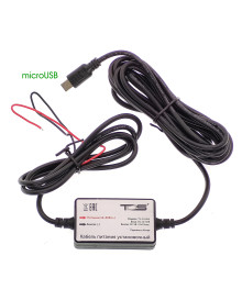 Кабель питания установочный для авто TDS TS-CAU64 2.5м (12-24В, microUSB, 2500mA)