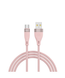 Кабель USB - TYPE C  FORZA Агама Type-C, 1м, Быстрая зарядка 2.4А, 12W, прорезиненный, 4 цвета