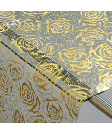 Клеенка GRACE силикон-прозрачная с рис. 0,6х20м  0,65 мм Laser LS-4834A-60