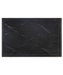 Коврик SUNSTEP влаговпитывающий с тиснением "Dune" 40x60 см, чёрный