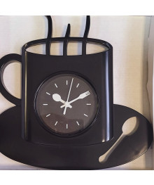 Часы настенные MAX-PRA01-60-2 чёрный (диаметр 30см, кружка)