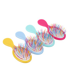 Расческа массажная с декором, пластик, 14х6см, 4 дизайна