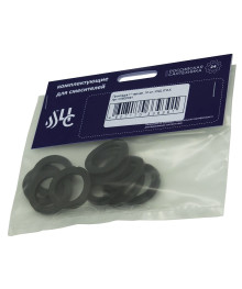 Прокладка -  1" резиновая, черная, набор 10шт.