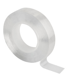 Нано-лента двусторонняя, можно использовать многократно Ширина: 15 мм Длина: 3 м Толщина: 1 мм Материал: акрил Упаковка: пакет, хеддерНано-скотч двусторонний клейкий многоразовый, прозрачный, 3 м 15мм