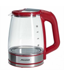 Чайник АКСИНЬЯ КС-1006 красный, стекл, 1500Вт, 2,2л (12)ирске. Отгрузка в Саха-якутия, Якутск, Кызыл, Улан-Уде, Иркутск, Владивосток, Комсомольск-на-Амуре.