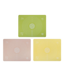 Коврик силиконовый для раскатки теста с принтом, 50х40см, 3 цвета