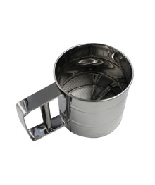 Кружка-сито для просеивания муки, металл, 10,5*9,2 см