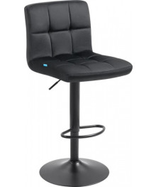 Стул барный City черн велюр ,класс 1, PU  DEFENDER