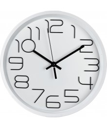 Часы настенные MAX-CL310 белые (диаметр 30см, круглые)астенные часы оптом с доставкой по Дальнему Востоку. Настенные часы оптом со склада в Новосибирске.
