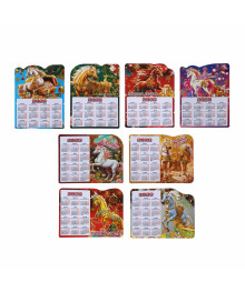 Календарь объемный СНОУ БУМ с золотым тиснением, 11x14 см, магнит, PVC, EVA, микс 2026