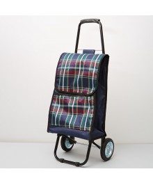 Тележка Delta DT-23 синий с бордовым 50 кг метал. колеса   (10)ом. Портфели оптом в Новосибирске. Большой каталог портфелей оптом с доставкой по Дальнему Востоку.