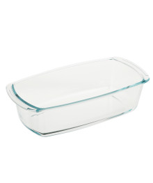 Форма для запекания жаропрочная прямоугольная, с ручками, узкая, стекло, 27х14х7,2см, 1,5л