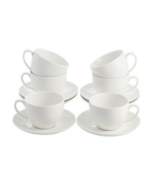 Чайный набор фарфор 12 пр 250мл  ПУ Селена BB-TS12-0104 Blue bird (4/1)