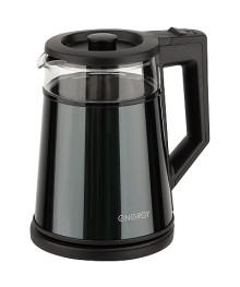 Чайник ENERGY E-200 (1,2л), стекло, серый, двойной корпус