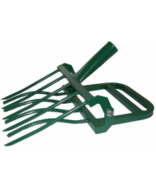 Лопата-Чудо (Рыхлитель)  "ЗЕМЛЕКОП КОВАНЫЙ-5" (одна ручка, 5 зубьев, ширина копки 420 мм) УЗБИ