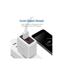Блок пит USB сетевой Орбита OT-APU44 (дисплей, 2*USB, 5В, 2400mA)