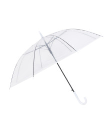 Зонт-трость, прозрачный, металл, пластик, ПВХ, d94см, 8 спиц
