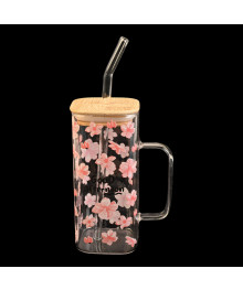 Кружка  стекло 350мл с трубкой рисунком 16857-20(536291)