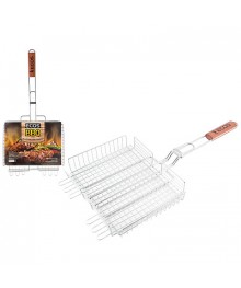 Решетка д/барбекю ECOS RD-102D (глубокая, регулир. глубина, р-р 31х24х5 см, общая длина 65 см)